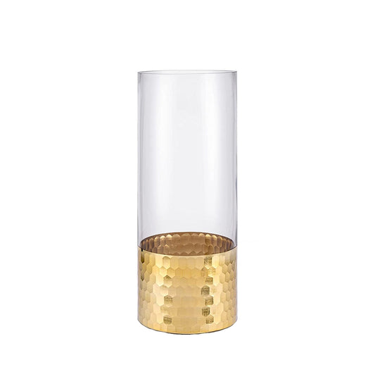 Gold Foil Honeycomb Vase
